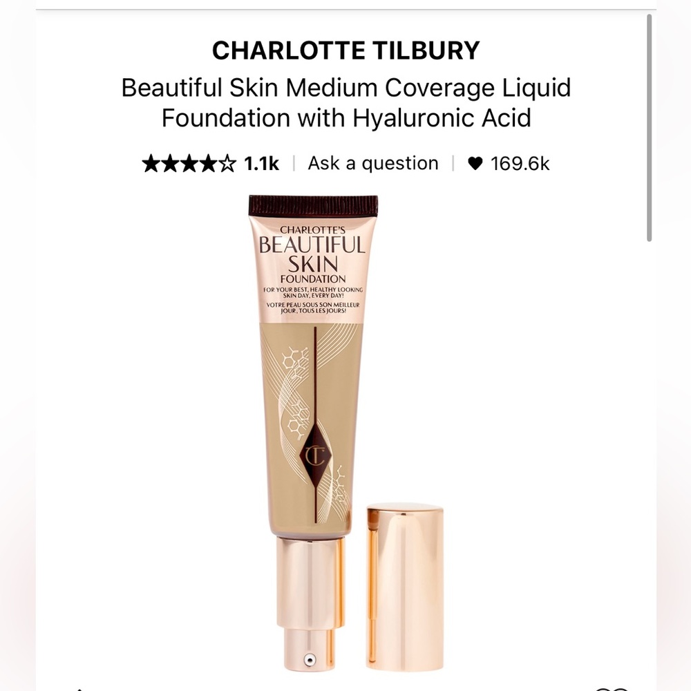 Charlotte Tilbury Beautiful Skin foundation shade 5